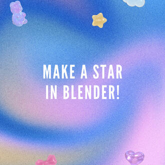 make a star in blender tutorial
